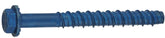 Buildex Tapcon 11414 Screw Anchor, Hex Drive, Steel, Metallic